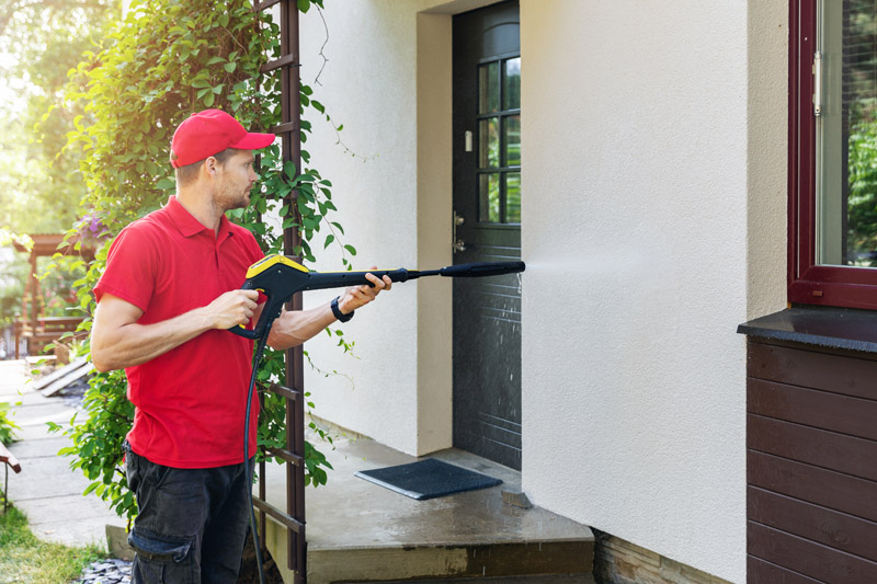 Nettoyage de mur par hydrofuge Villejust